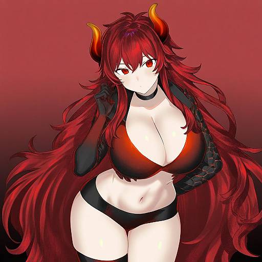 Illustration of Dola (nijisanji), nijisanji in the style of Arizuka (catacombe)