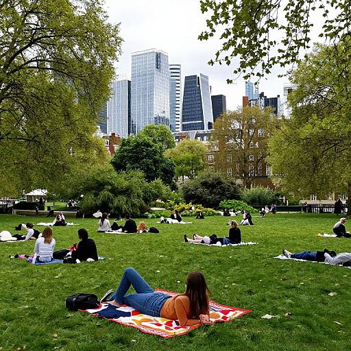 Lounging in St James' Park