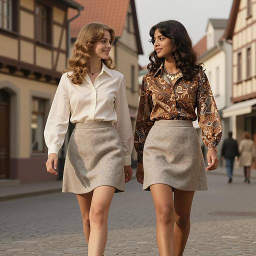 1970s Nostalgic Street Fashion Scene