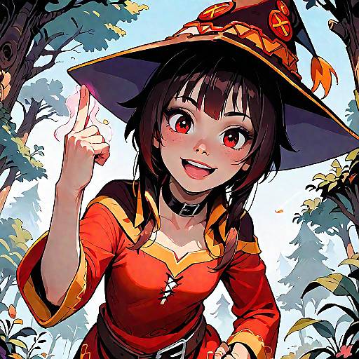 Megumin Dynamic Forest Magic Pose