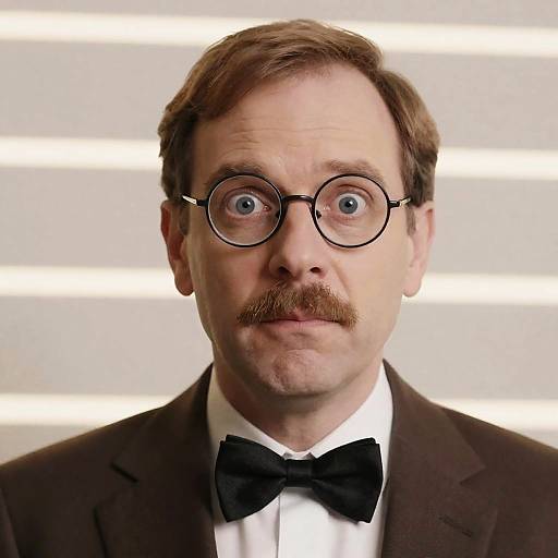 Anxious Middle-aged Man in Formal Attire