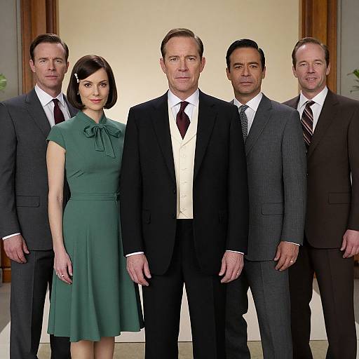 Mad Men Style Elegant Group Portrait