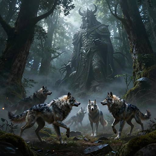 Ancient Druid Summoning Ethereal Wolves