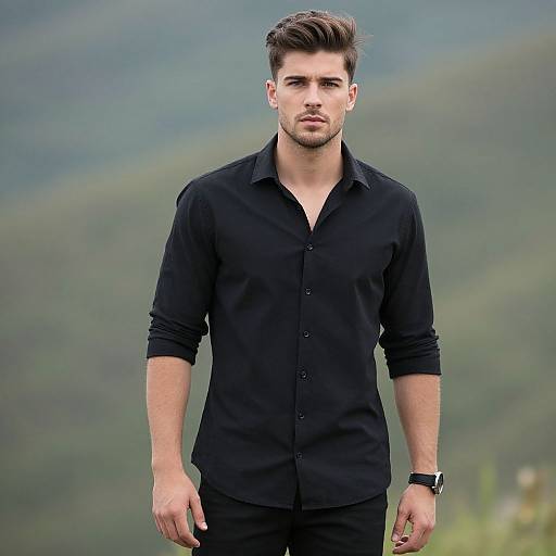 Confident Young Man Outdoors Portrait