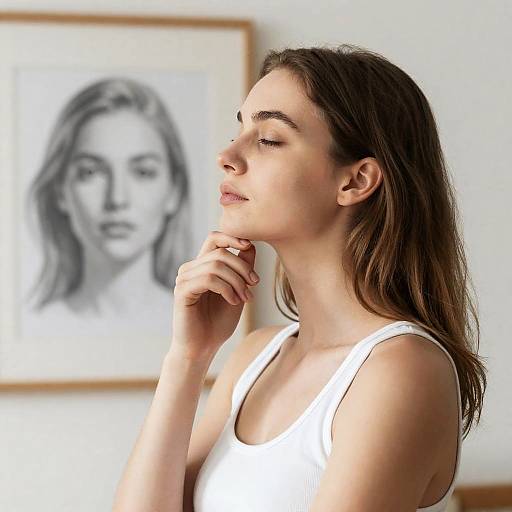 Serene Portrait of a Young Woman