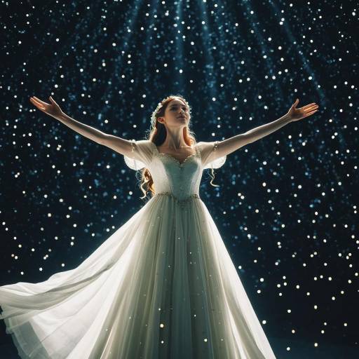 Whimsical Elf Bride Under Twinkling Stars