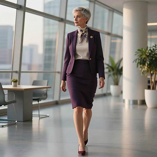 Confident CEO in Modern Skybridge