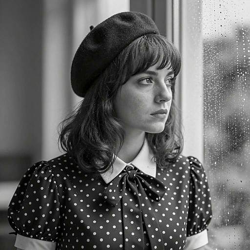 Moody Portrait of a Stylish Woman