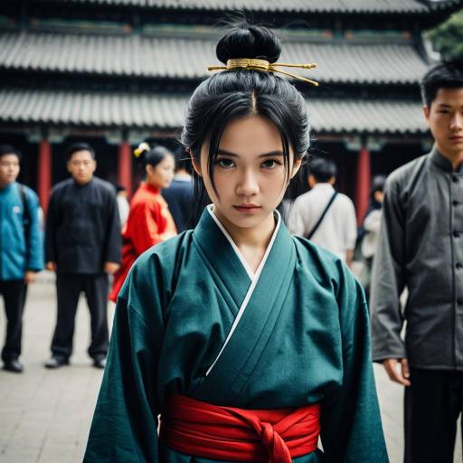 Asian woman in traditional Chinese costume