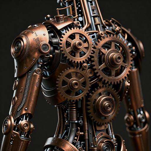 Steampunk Mechanical Nipslio Close-Up