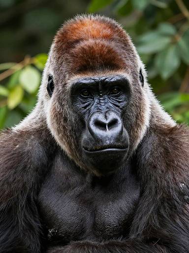 Close-Up Mountain Gorilla Portrait