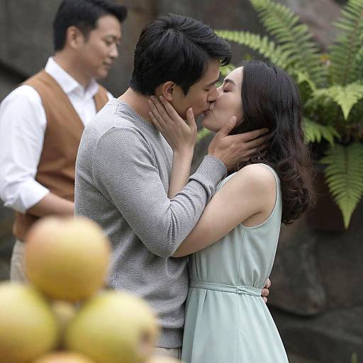 Romantic Couple in Scenic Outdoor Setting