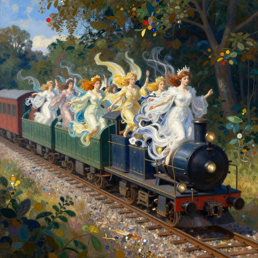Ethereal Spirit Train to Afterlife