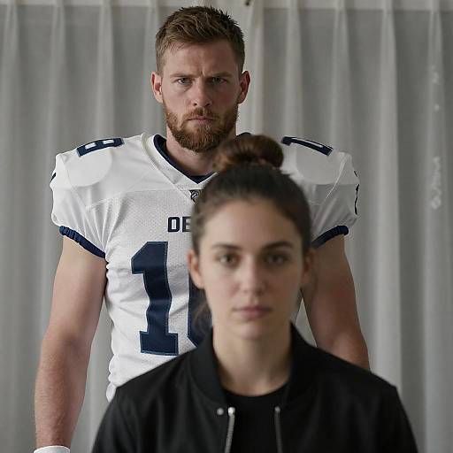 Intense Indoor Portrait of Two People