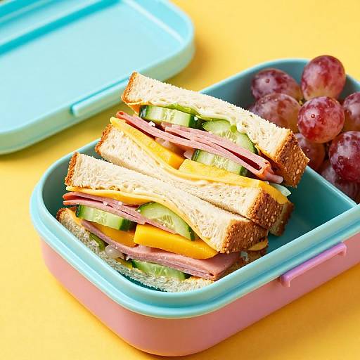 Colorful Stacked Sandwich Lunchbox