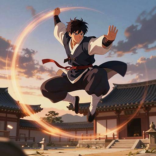 Yi-Hyun Martial Artist Action Scene