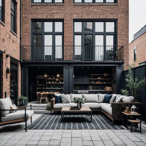 Stylish Downtown Townhouse in Industrial Chic
