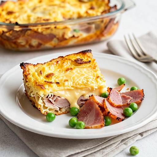 Golden Ham and Cheese Egg Casserole