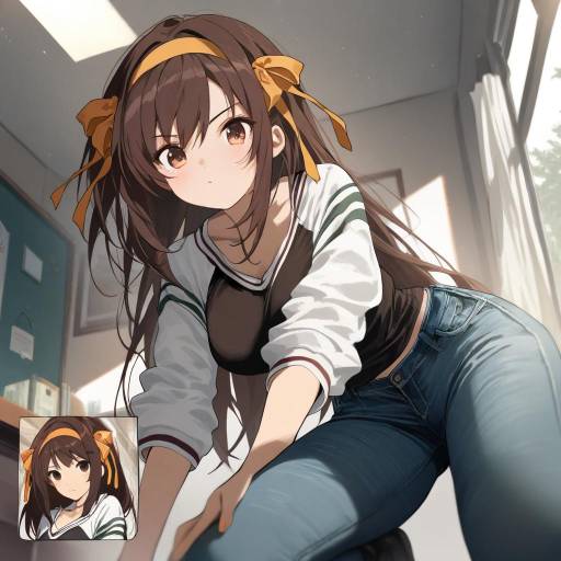 Suzumiya Haruhi in Alternate Denim Style