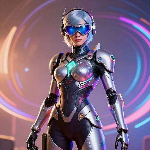 Futuristic Sci-Fi Tech Warrior