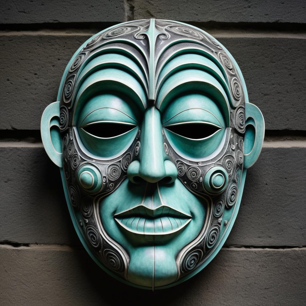 Unearthly Ceremonial Mask with Symmetry