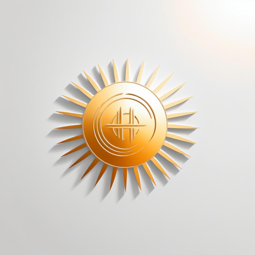 Elegant Abstract Sun Logo Design