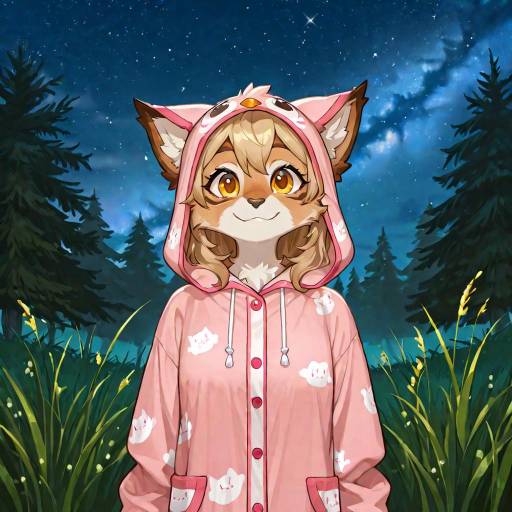Charming Owl in Pajamas Under Moonlight