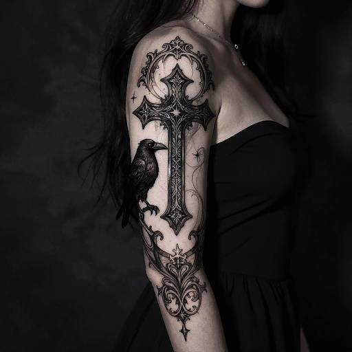 Gothic Medieval Sleeve Tattoo Design