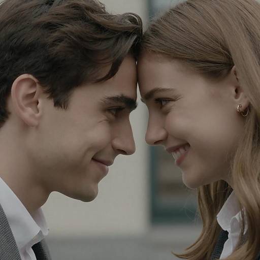 Candid Portrait of Smiling Couple