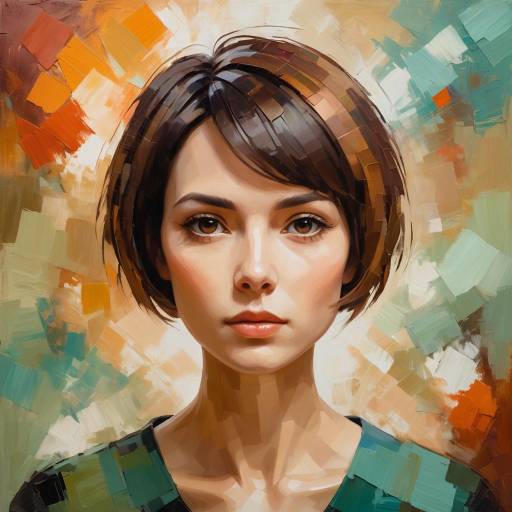 Abstract Portrait of a Young Woman