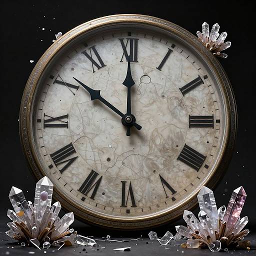 Surreal Crystalline Time Shrubs