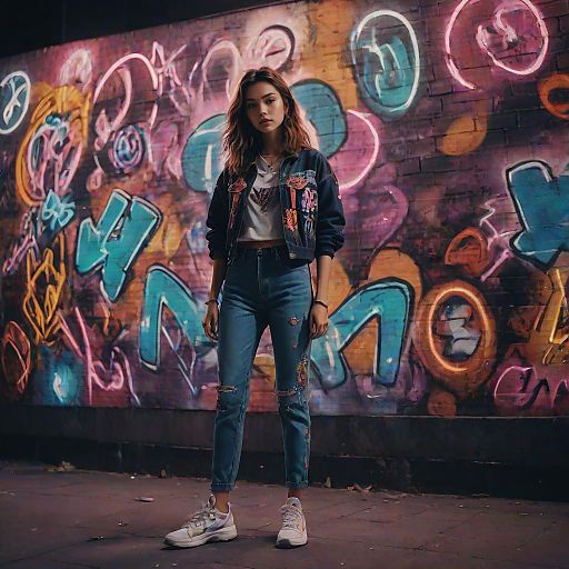 Cinematic High Fashion Street Art Shoot
