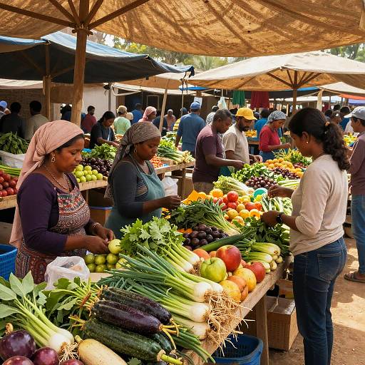 Vibrant Agro Marketplace Scene