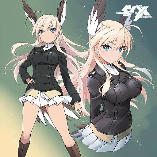 Illustration of Hanna-justina marseille, world witches series in the style of Minosu