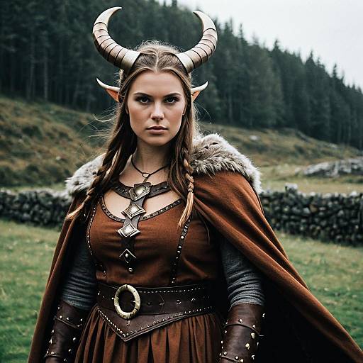 Viking Warrior Woman Costume