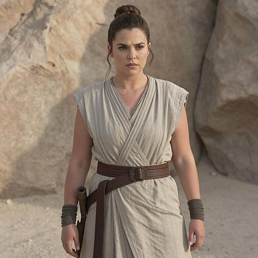 Plus Size Rey Costume in Desert Setting