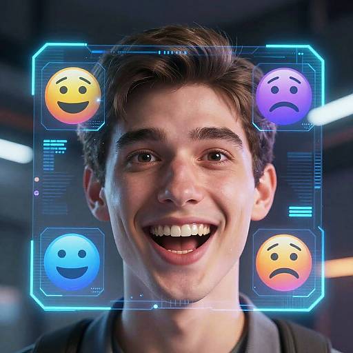 Holographic AI Face Expression Changer