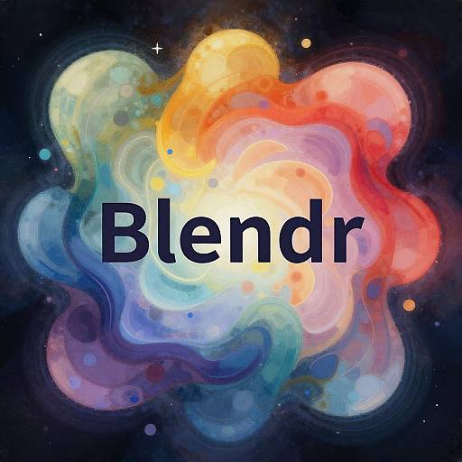 Colorful Abstract Harmony Blendr Symbol