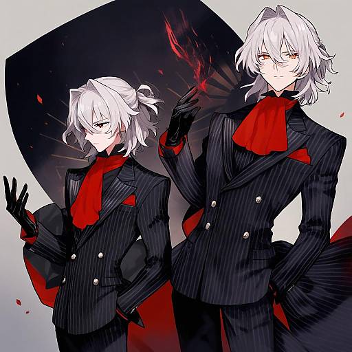 Illustration of Antonio salieri (second ascension) (fate), fate/grand order in the style of L hakase