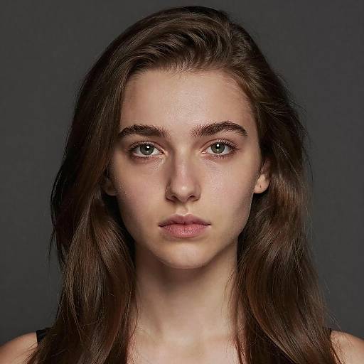 Photorealistic Young Brunette Russian Portrait