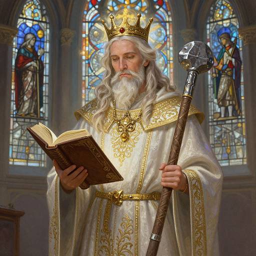 Wise Male Cleric Portrait