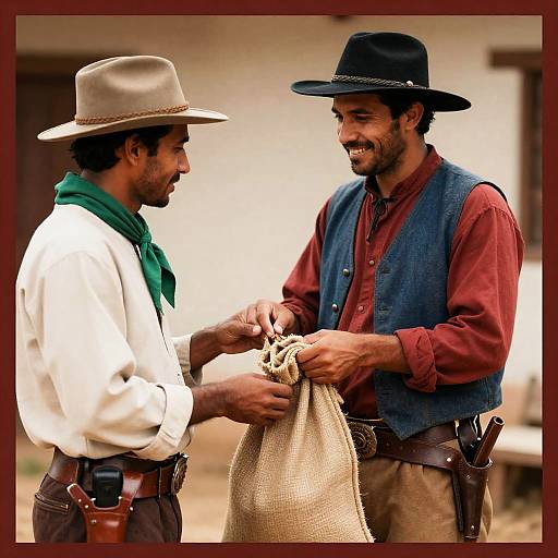 Western Exchange Between Two Men