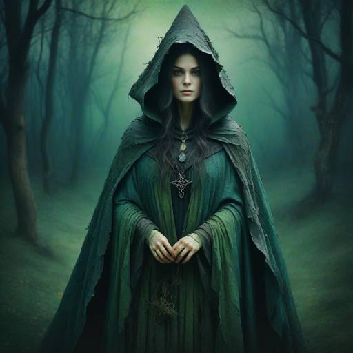 Grunge Medieval Witch with Whimsical Vibe Grunge Medieval Witch with Whimsical Vibe