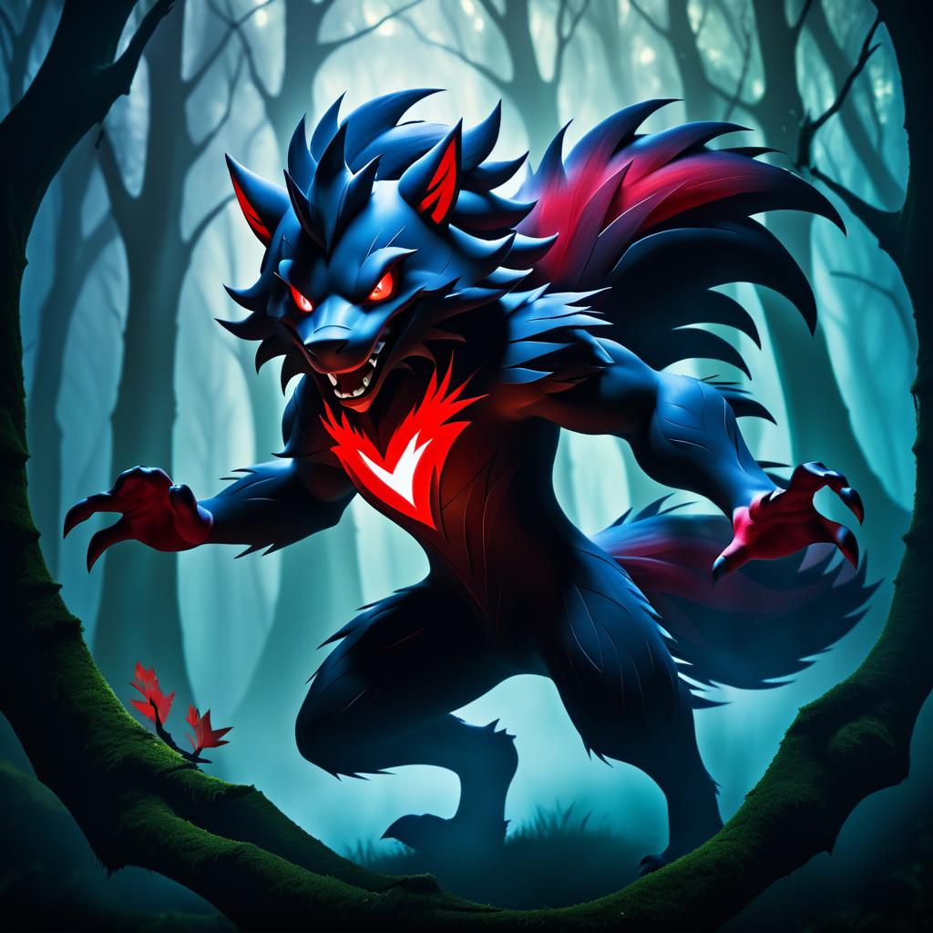 Zoroark in Enigmatic Haunted Forest