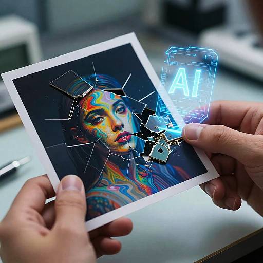 AI-Powered Photo Restoration Art