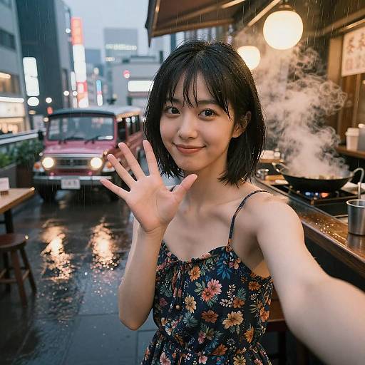 Charming Tokyo Rooftop Bar Portrait