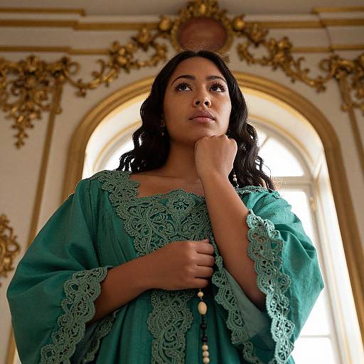 Ethereal Renaissance Polynesian Portrait