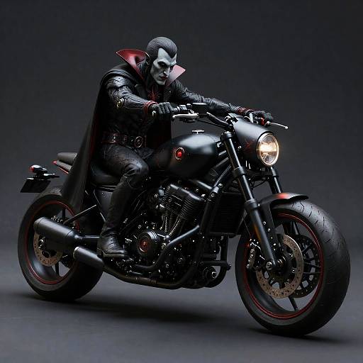 Obsidian Quadrilateral Vampiric Chopper Bike