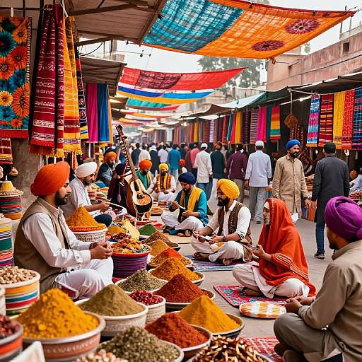 Vibrant Amritsar Festival Market