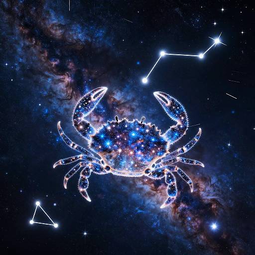 Fantasy Cancer Constellation Crab